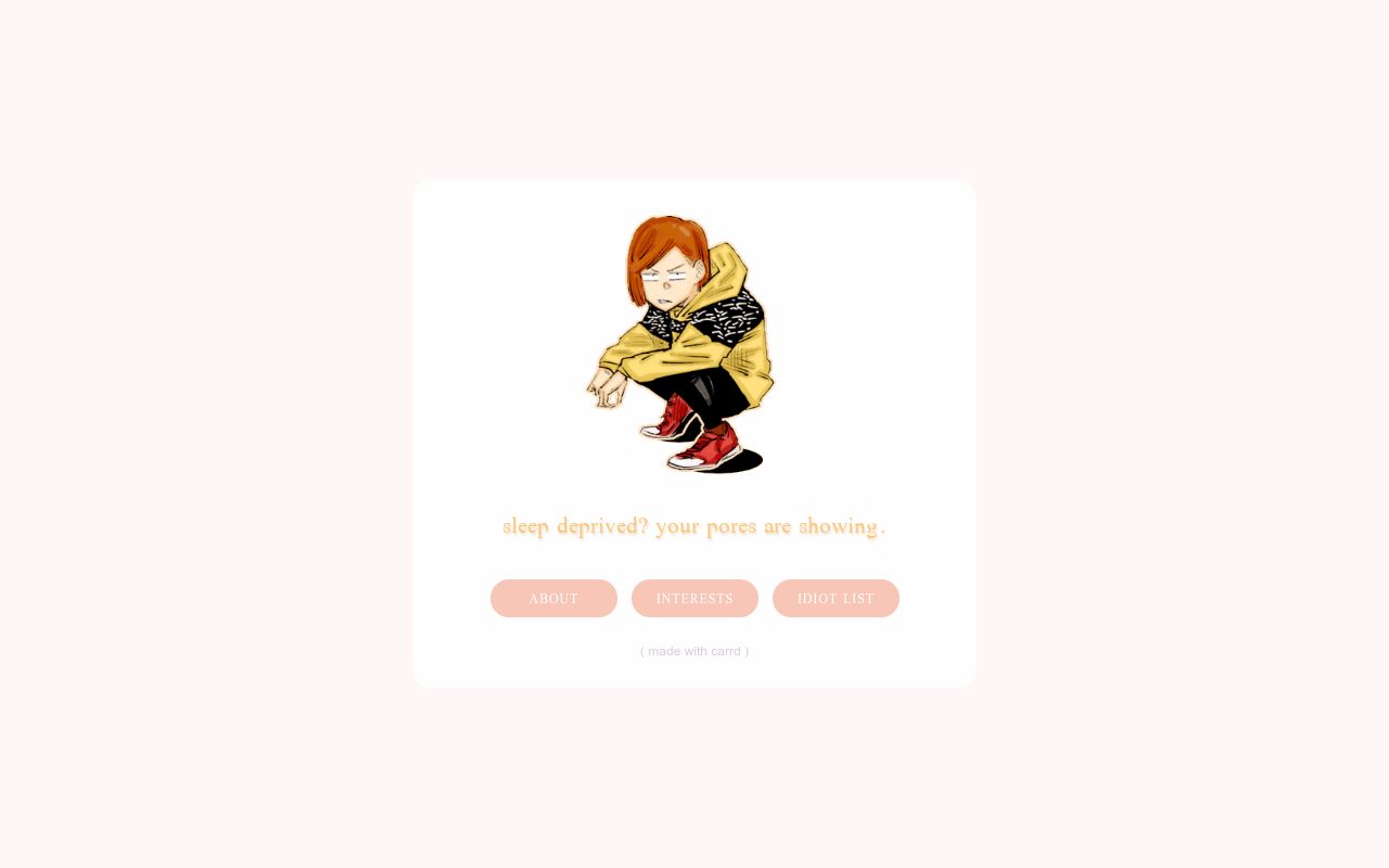 Carrd profile picture for @gojo